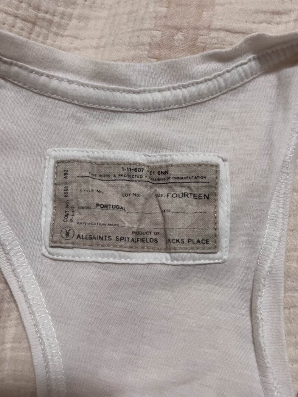 All Saints Rare Vintage Twins Tank UK 14 - Picture 3 of 8